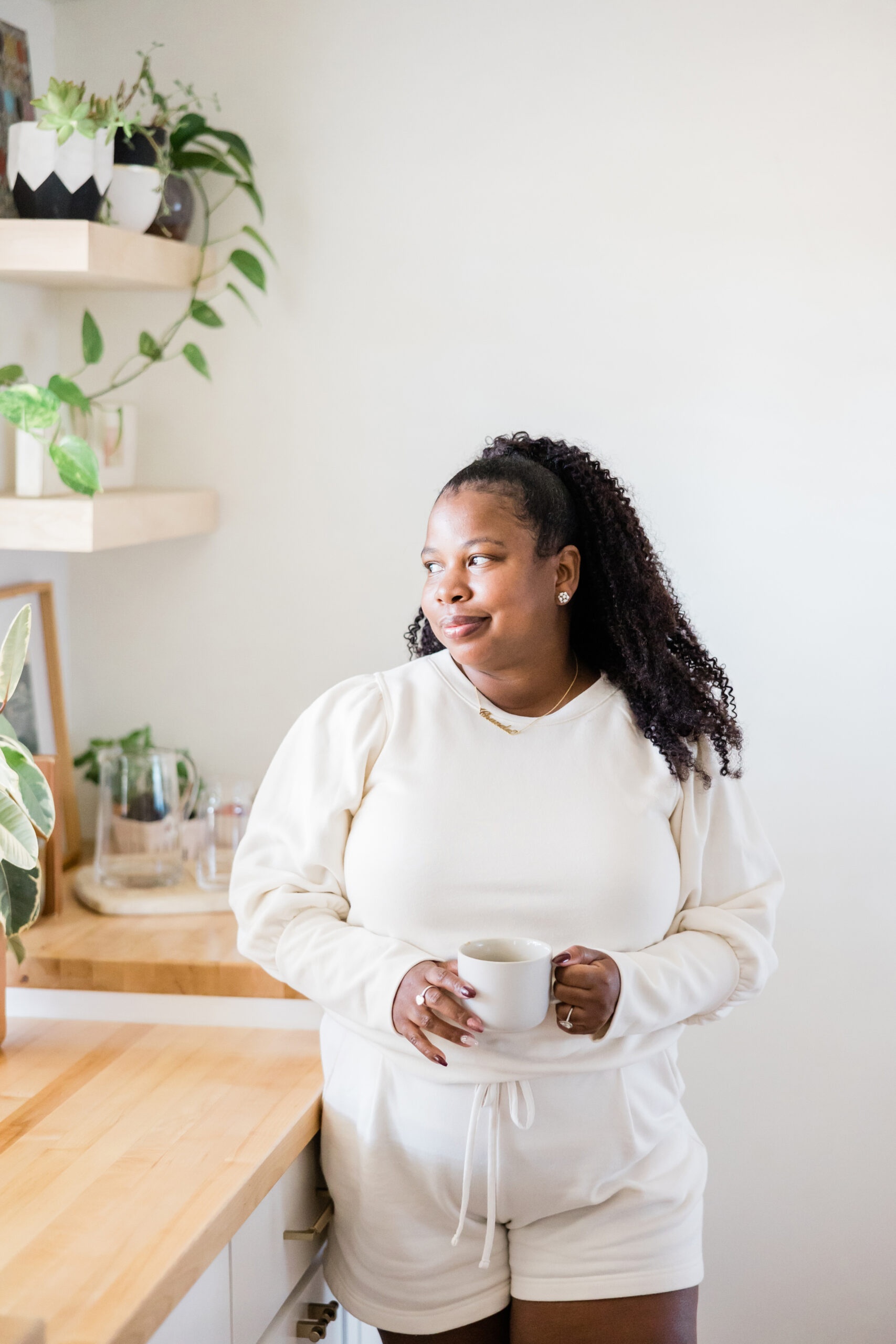 image of black woman on a blog about getting out of survival mode in motherhood